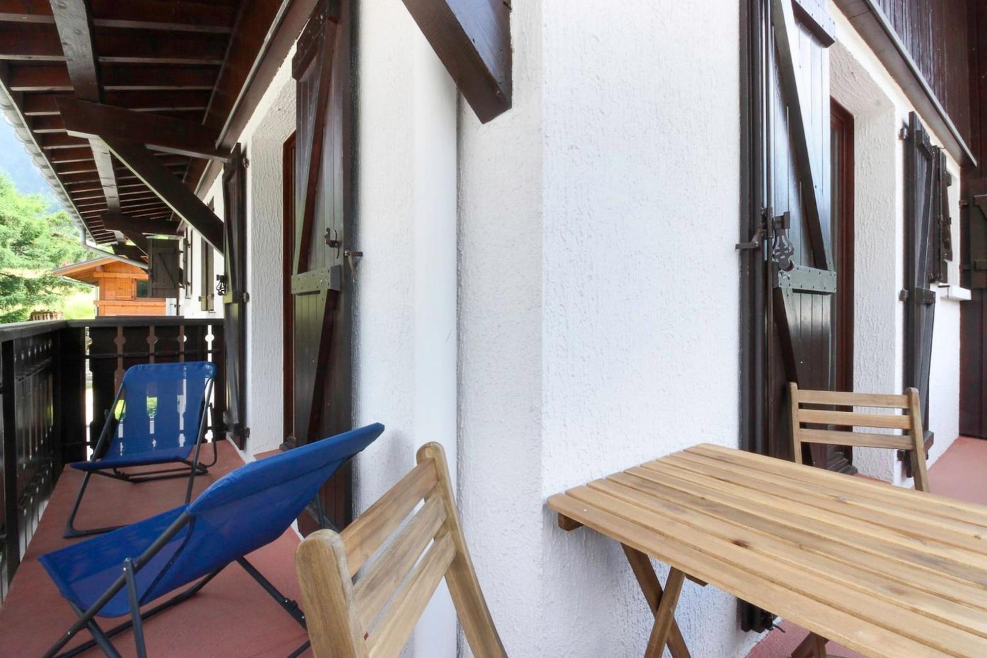 La Griaz - Chaleureux Et Cosy -Vue Sur Les Montagnes - Grand Balcon Apartment Les Houches Luaran gambar